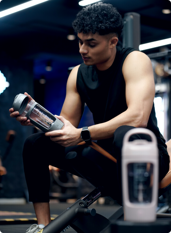 Athlet mit STARKFELD Produkt im Training