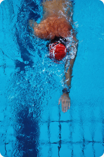Schwimmer beim Training